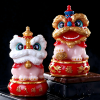 Creative Chinese-Style Festive Lion Dance Couple Tea Pets – Heat-Activated Color-Changing Tea Figurines, Unique Tea Set Decorations and Ornaments